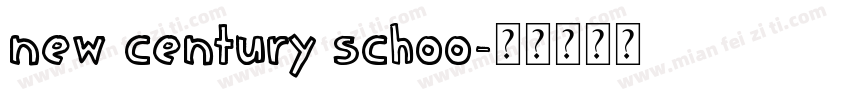 New Century Schoo字体转换